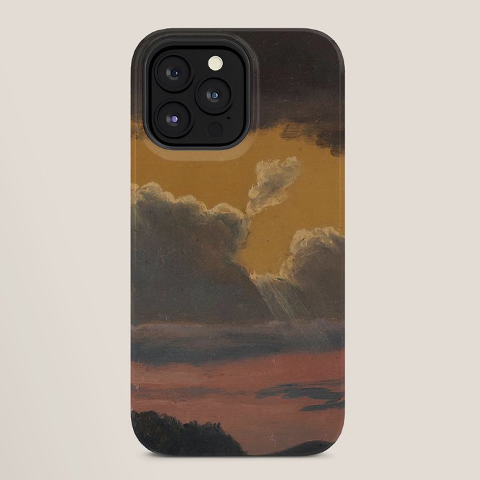 "Cloud Study over Landscape" by Knud Baade, 1838 iPhone Case
