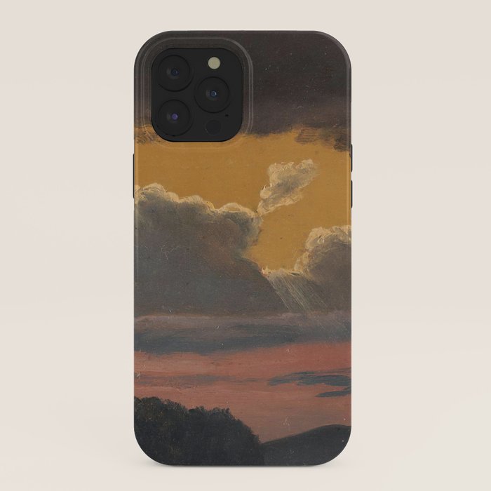 "Cloud Study over Landscape" by Knud Baade, 1838 iPhone Case