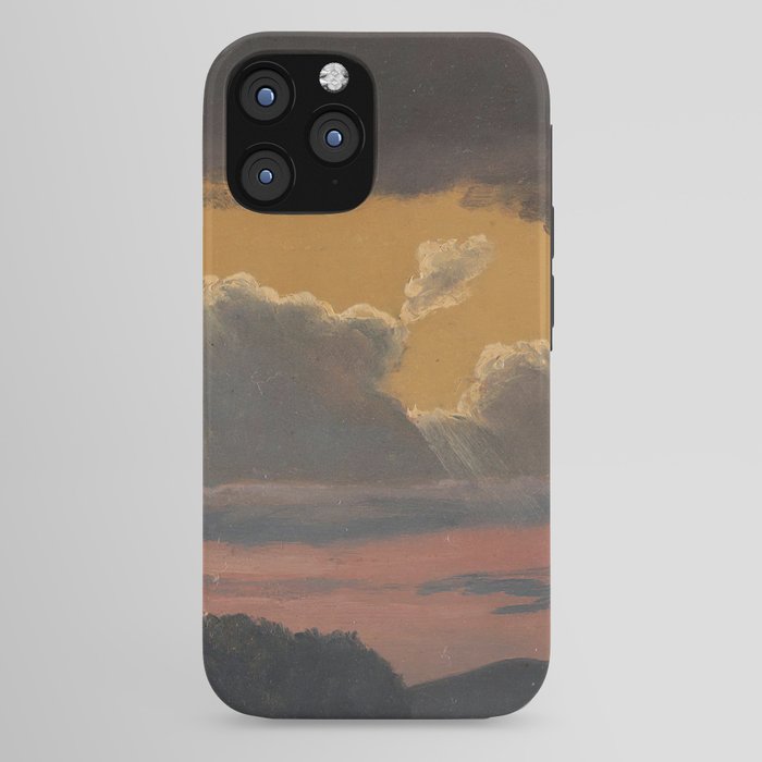 "Cloud Study over Landscape" by Knud Baade, 1838 iPhone Case