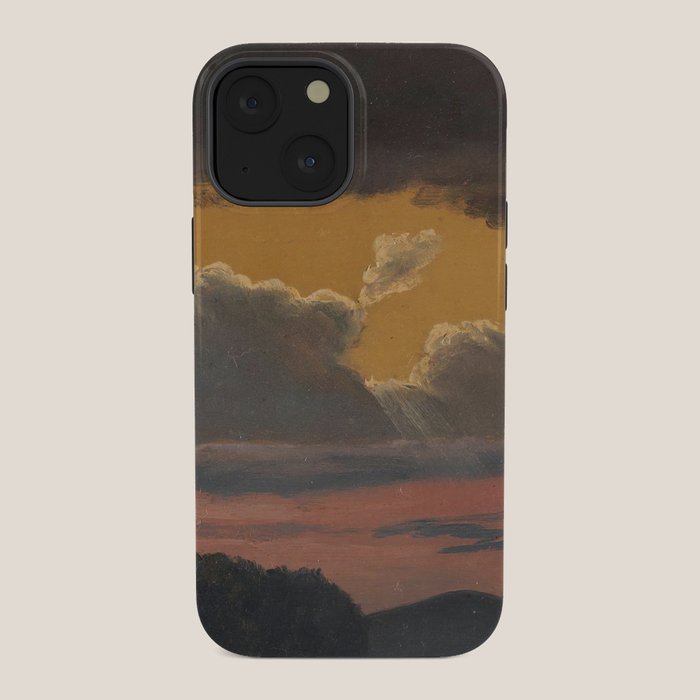 "Cloud Study over Landscape" by Knud Baade, 1838 iPhone Case