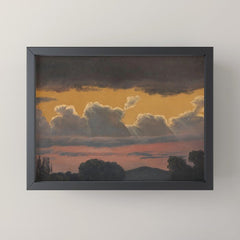 "Cloud Study over Landscape" by Knud Baade, 1838 Mini Art Print