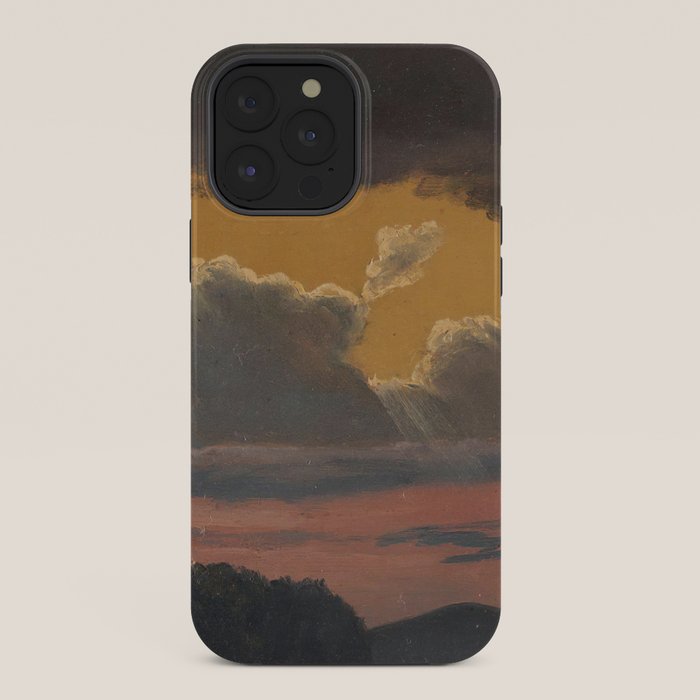 "Cloud Study over Landscape" by Knud Baade, 1838 iPhone Case