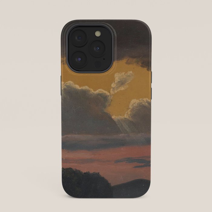 "Cloud Study over Landscape" by Knud Baade, 1838 iPhone Case