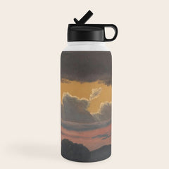 "Cloud Study over Landscape" by Knud Baade, 1838 Water Bottle