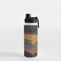 "Cloud Study over Landscape" by Knud Baade, 1838 Water Bottle