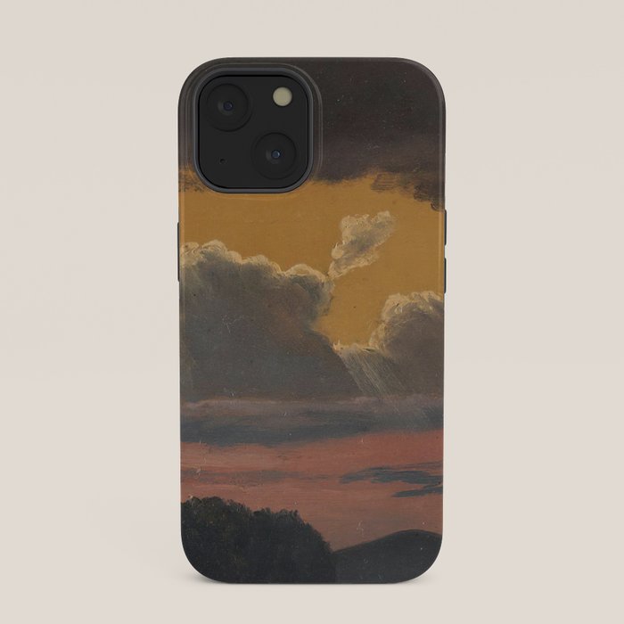 "Cloud Study over Landscape" by Knud Baade, 1838 iPhone Case