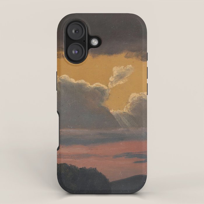 "Cloud Study over Landscape" by Knud Baade, 1838 iPhone Case