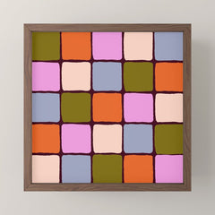 1970s Disco Dancefloor Checkerboard Pattern Mini Art Print