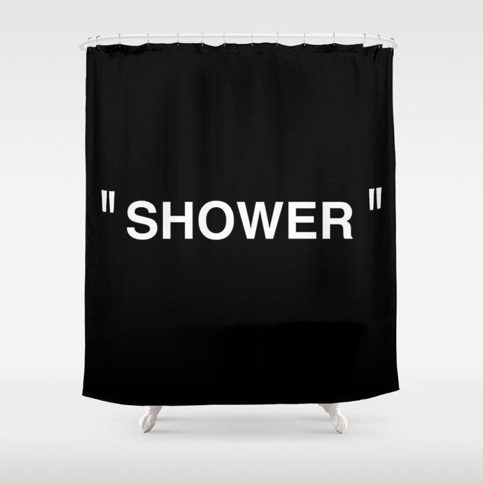" Art " (Negative) Shower Curtain