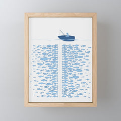 217 Finicky Fish (plenty of fish in the sea) Mini Art Print