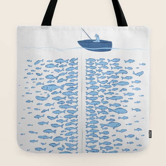 217 Finicky Fish (plenty of fish in the sea) Tote Bag