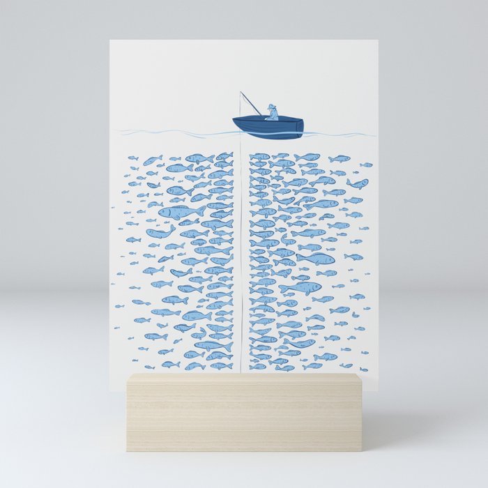 217 Finicky Fish (plenty of fish in the sea) Mini Art Print