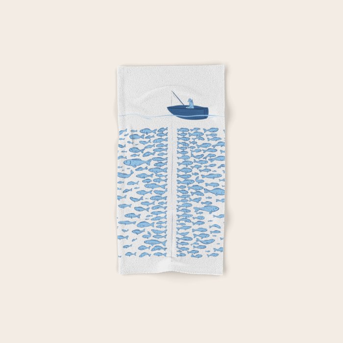 217 Finicky Fish (plenty of fish in the sea) Bath Towel
