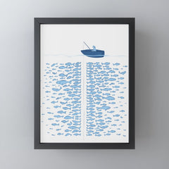 217 Finicky Fish (plenty of fish in the sea) Mini Art Print
