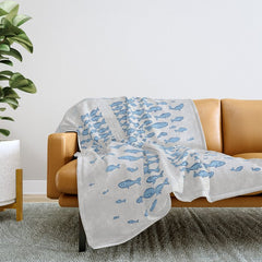 217 Finicky Fish (plenty of fish in the sea) Throw Blanket