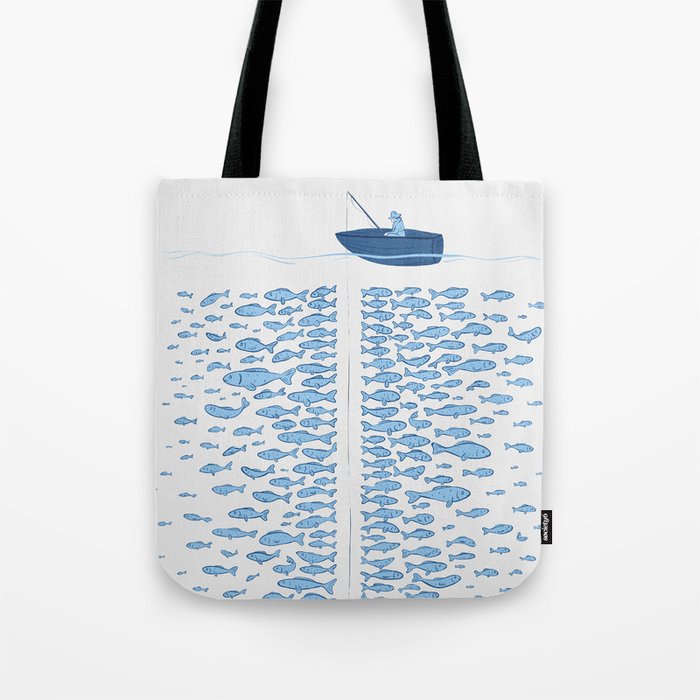 217 Finicky Fish (plenty of fish in the sea) Tote Bag