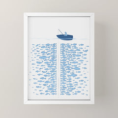 217 Finicky Fish (plenty of fish in the sea) Mini Art Print