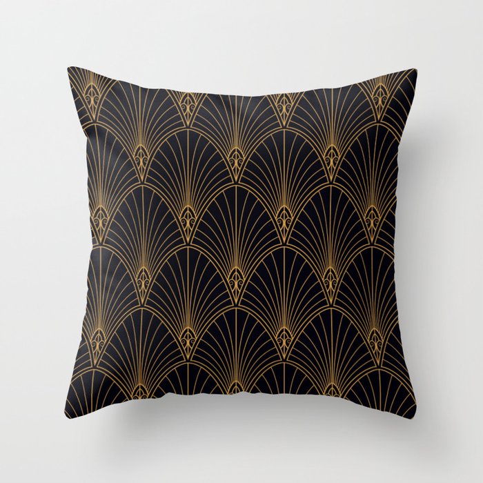 1920s revival Throw Pillow