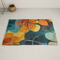 A Floral Palette of Colorful Petals Rug