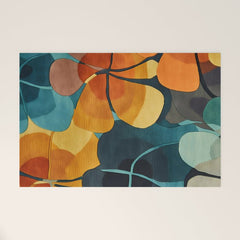A Floral Palette of Colorful Petals Welcome Mat