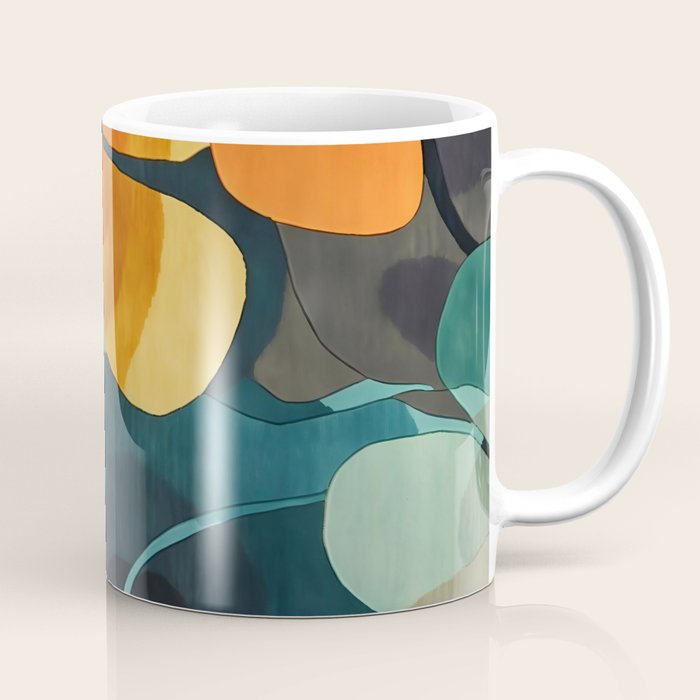 A Floral Palette of Colorful Petals Coffee Mug