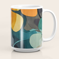 A Floral Palette of Colorful Petals Coffee Mug