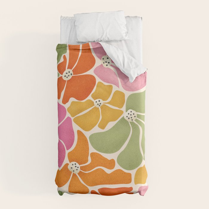 70's Florals Duvet Cover