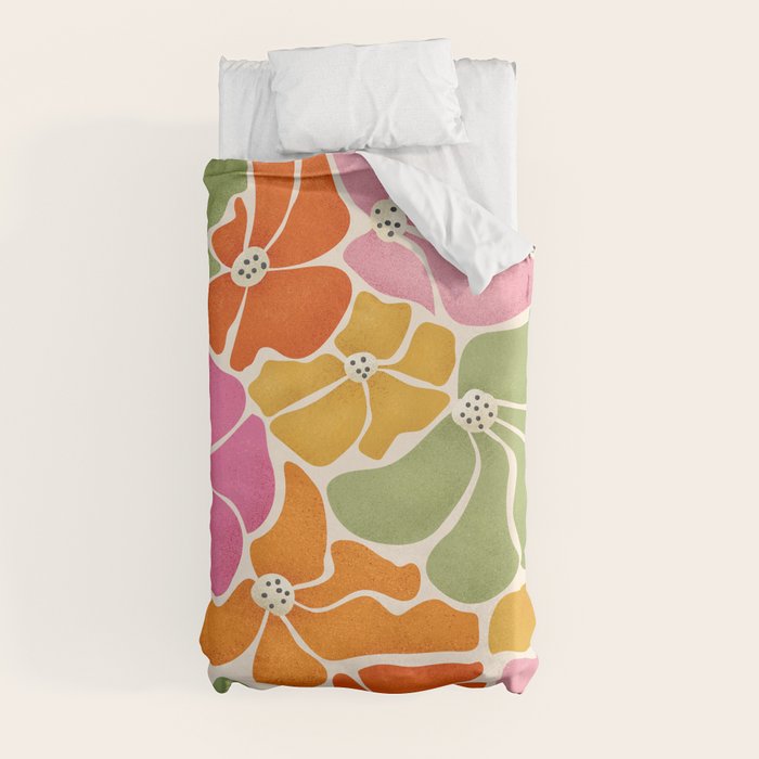70's Florals Duvet Cover