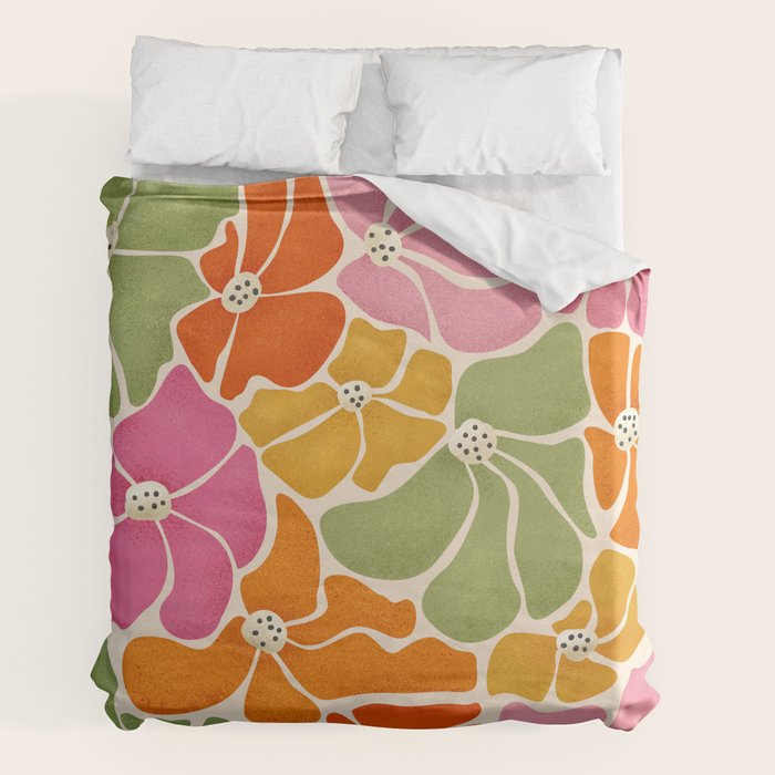 70's Florals Duvet Cover