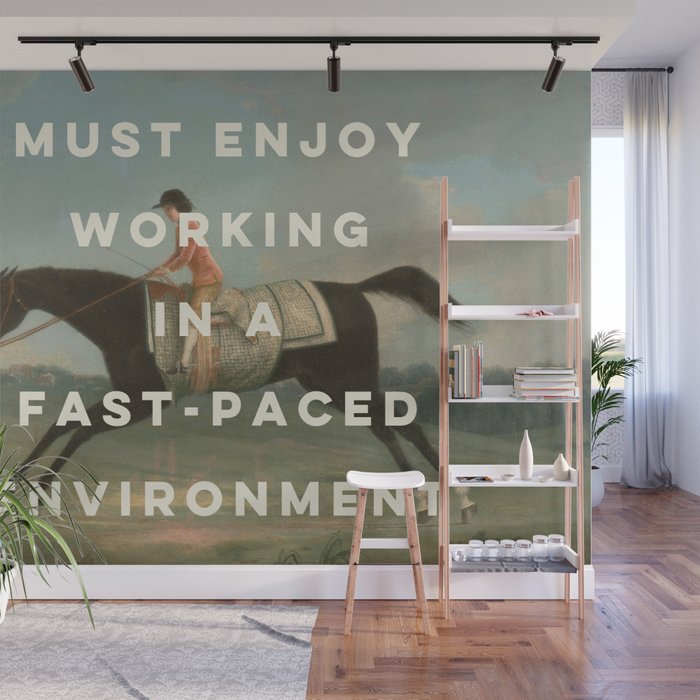 A Fast-Paced Environment Wall Mural