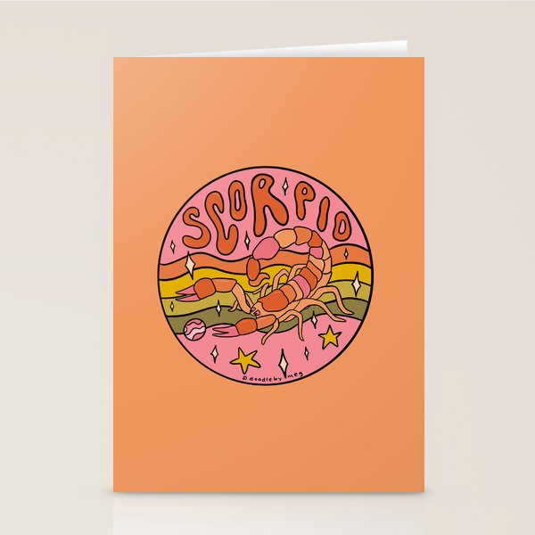 2020 Scorpio Stationery Card