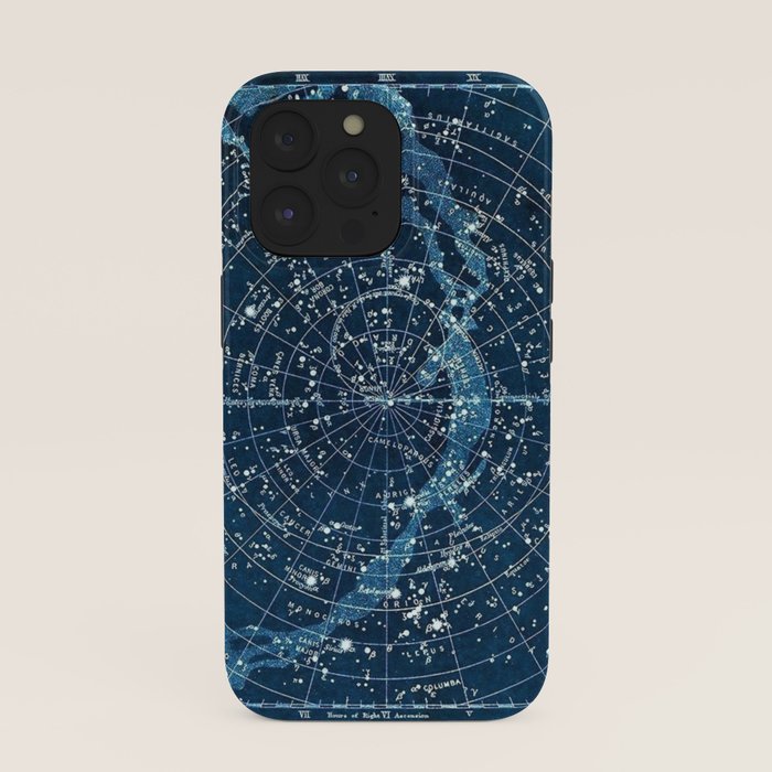 1900 Star Constellation Map - Chart Vintage Poster iPhone Case