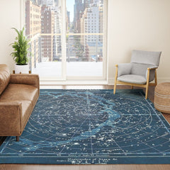 1900 Star Constellation Map - Chart Vintage Poster Rug