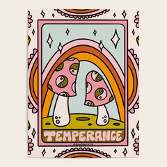 14. Temperance Tarot Mushroom Poster