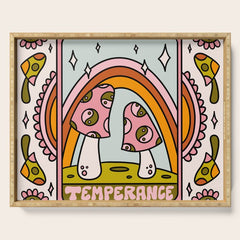 14. Temperance Tarot Mushroom Serving Tray