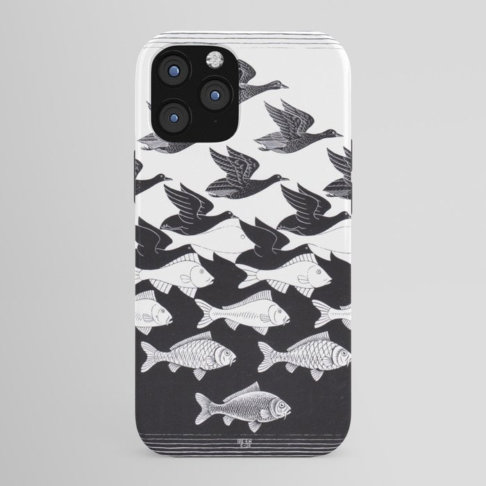 "Sky and Water I" by M.C. Escher iPhone Case