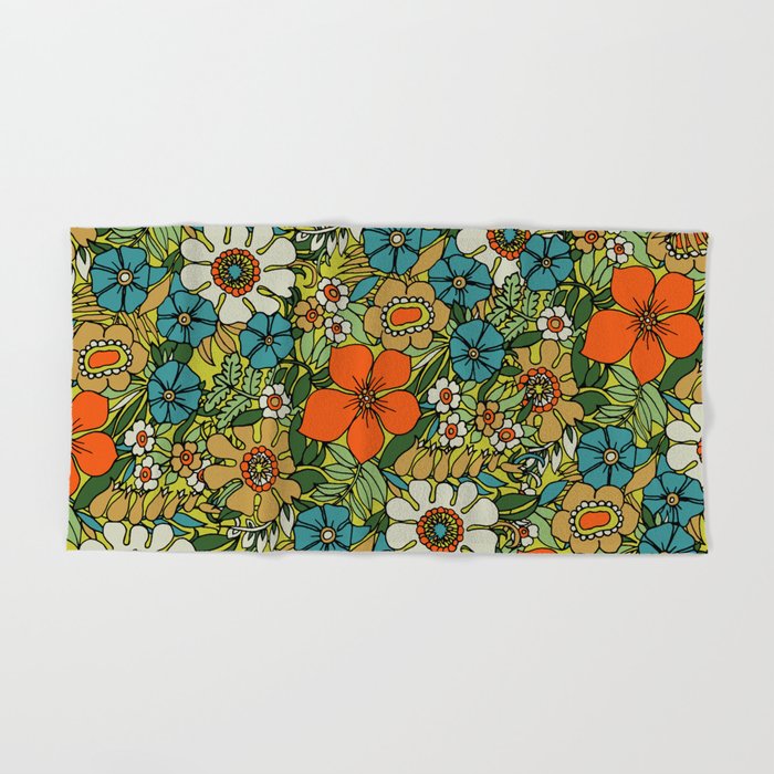 70s Plate Bath Towel