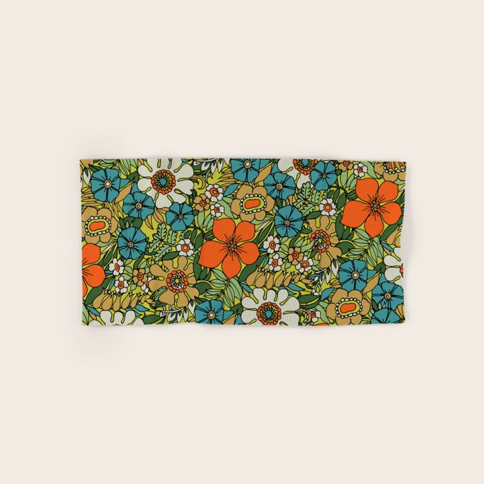 70s Plate Bath Towel