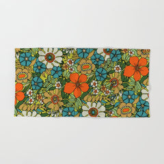 70s Plate Bath Towel