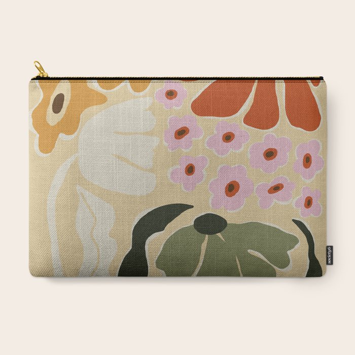 70s tropical fun flower Carry All Pouch
