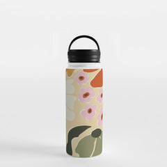 70s tropical fun flower Water Bottle