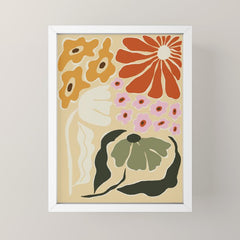 70s tropical fun flower Mini Art Print