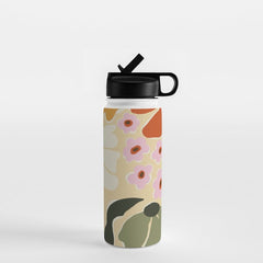 70s tropical fun flower Water Bottle