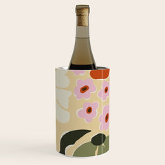 70s tropical fun flower Wine Chiller