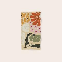 70s tropical fun flower Bath Towel