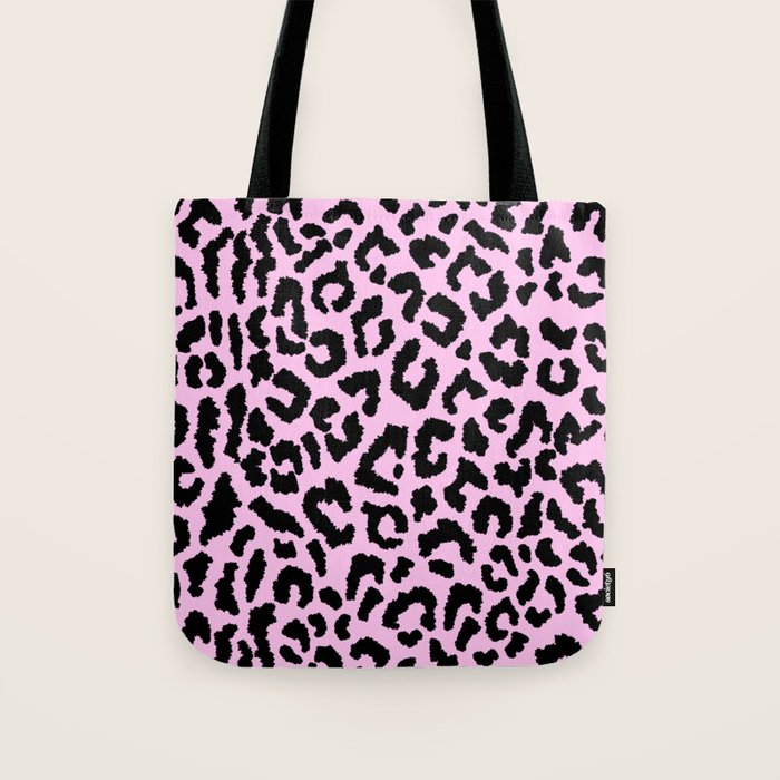 2000s leopard-black on palest pink Tote Bag