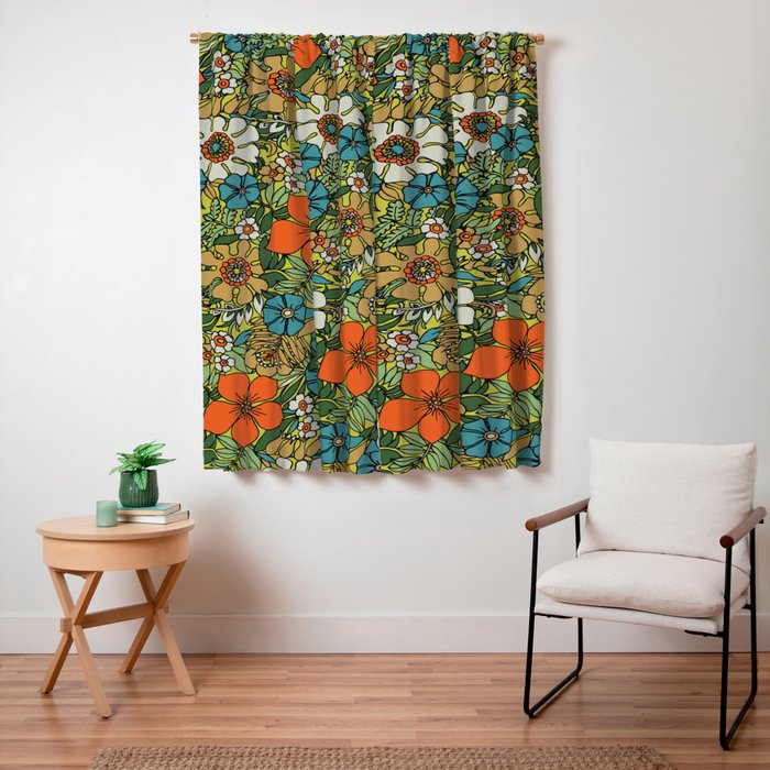 70s Plate Window Curtain
