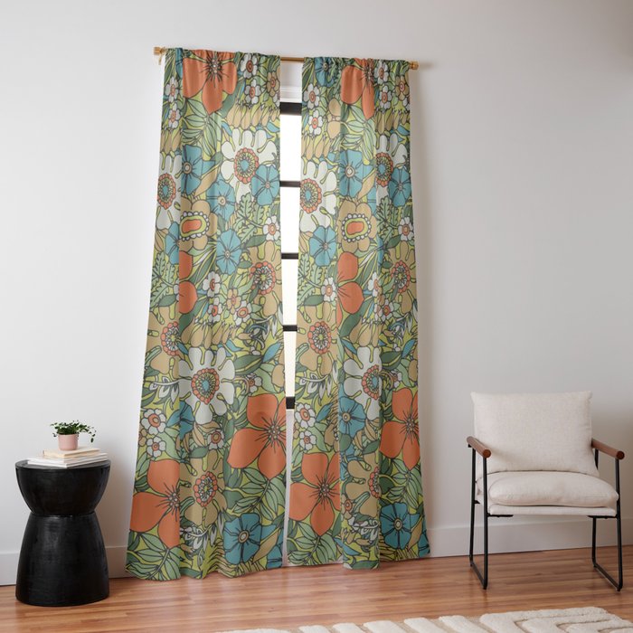 70s Plate Window Curtain