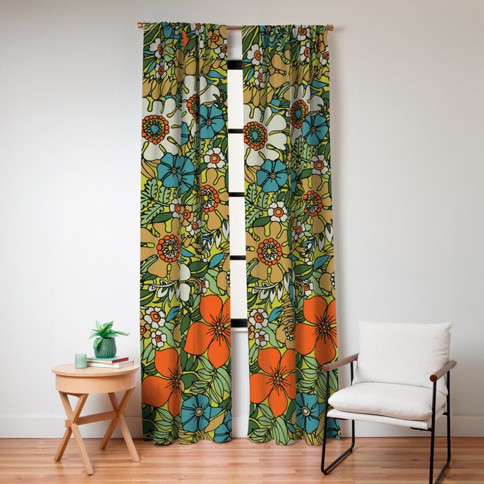 70s Plate Window Curtain