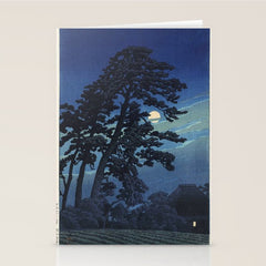 "Moon at Magome" by Hasui Kawase, 1930 Stationery Card